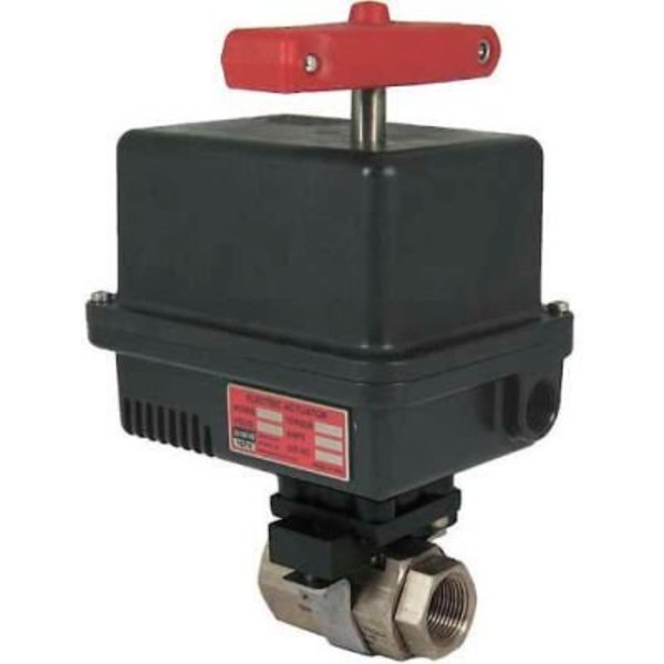 Gemini Valve Sales & Service Inc. Gemini Valve® 316 S/S Barstock Ball Valve W/600 Series 24DC Electric Actuator, 2" 2 86-6-RT-6-630-24DC-EMK-7-630